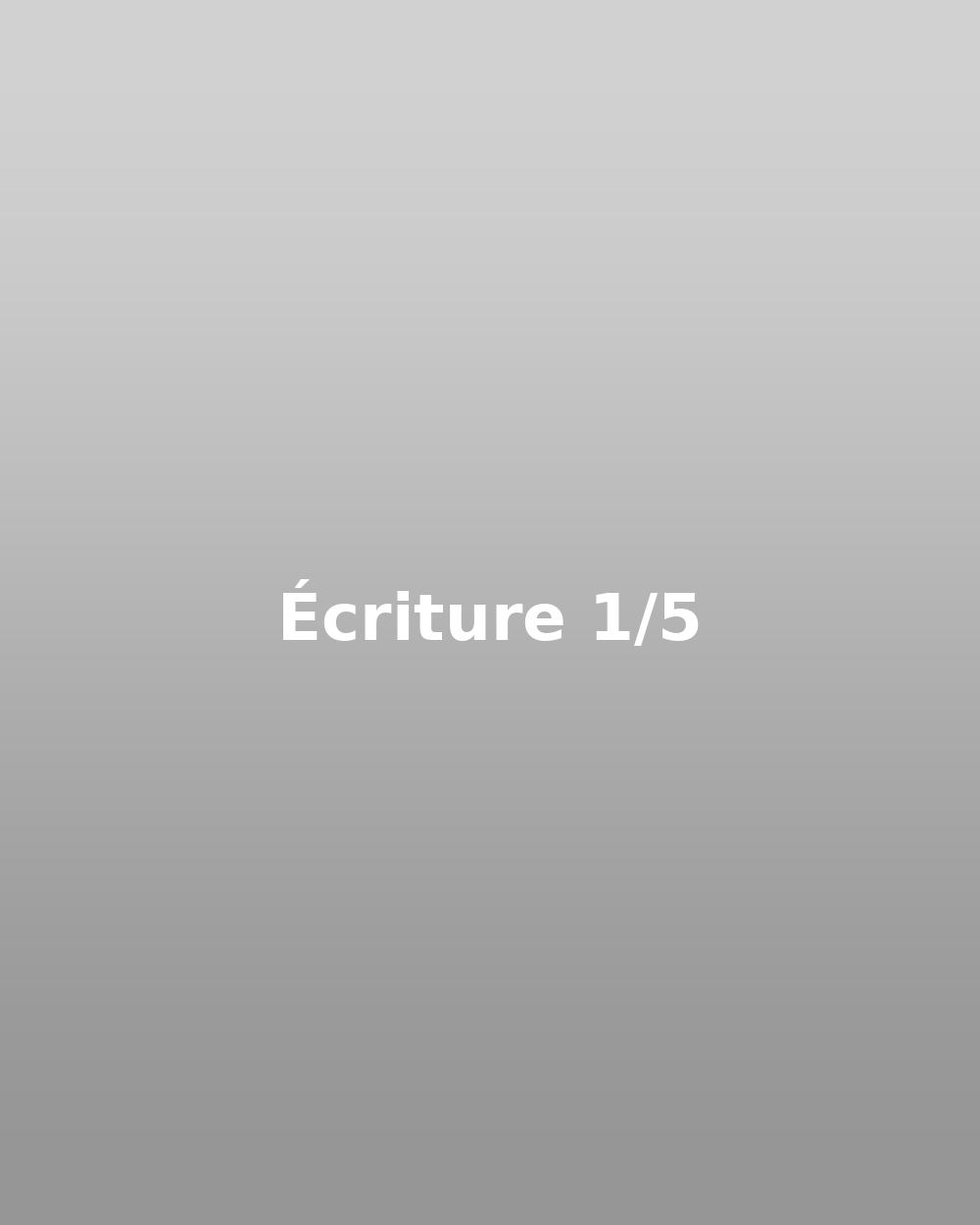 Écriture 01