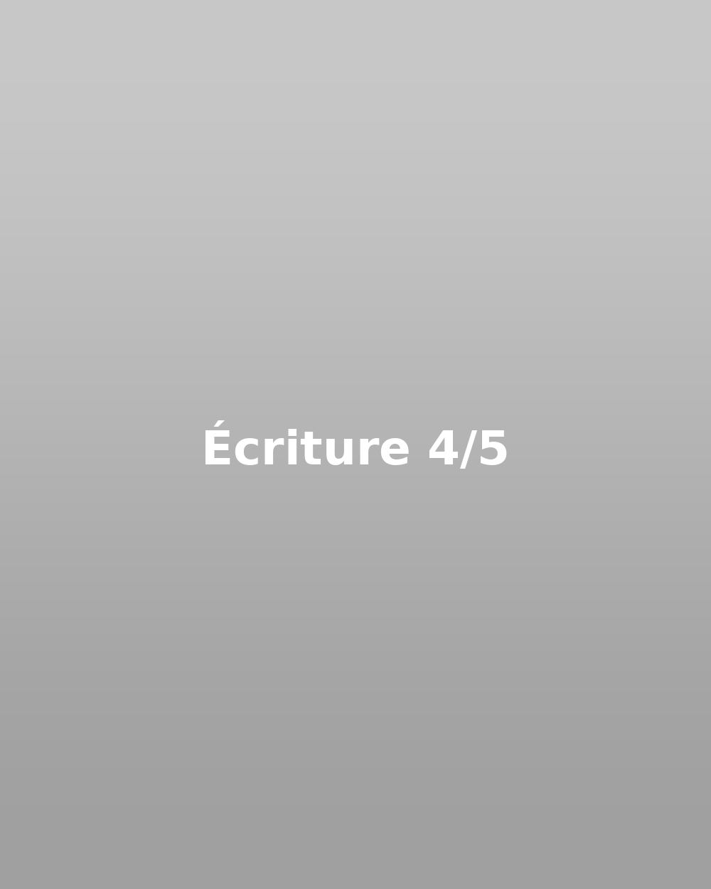 Écriture 04